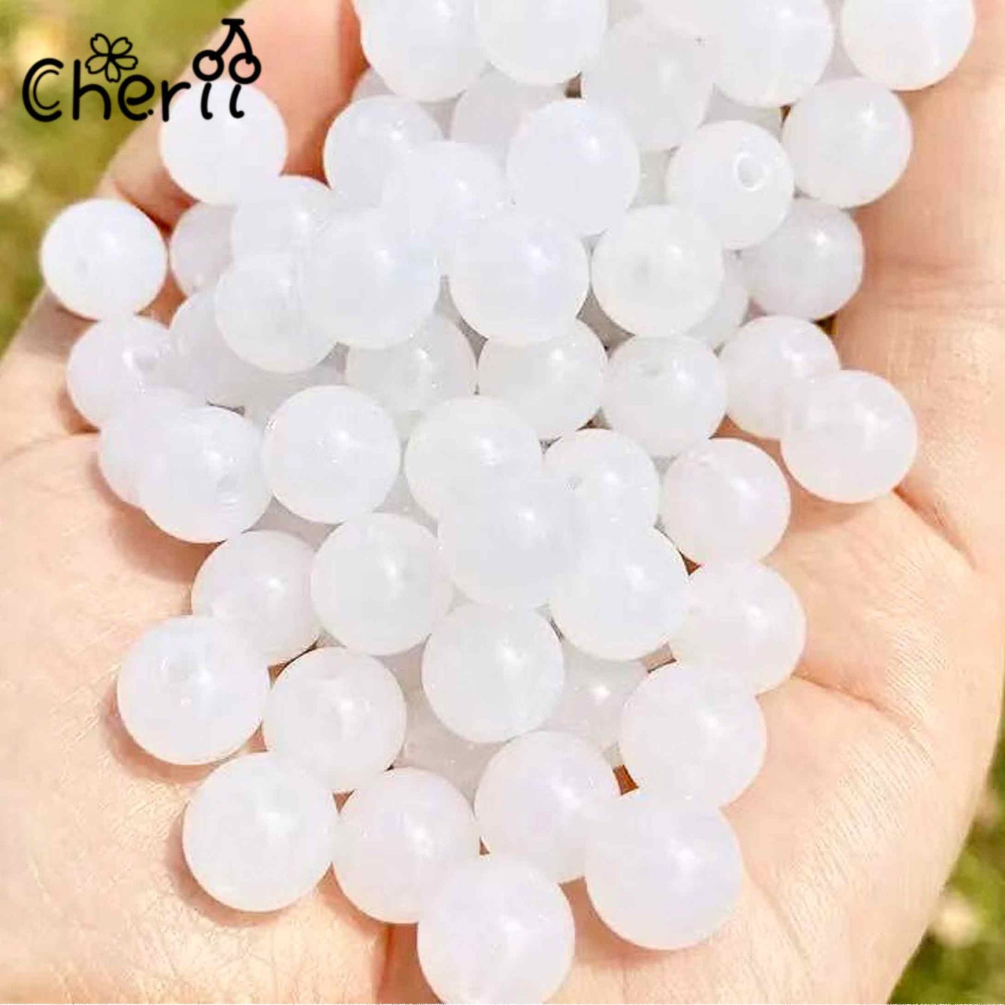 ♥【8.2新作】♥A0360 透雪ゼリー玉 アクリルビーズ 15.4mm