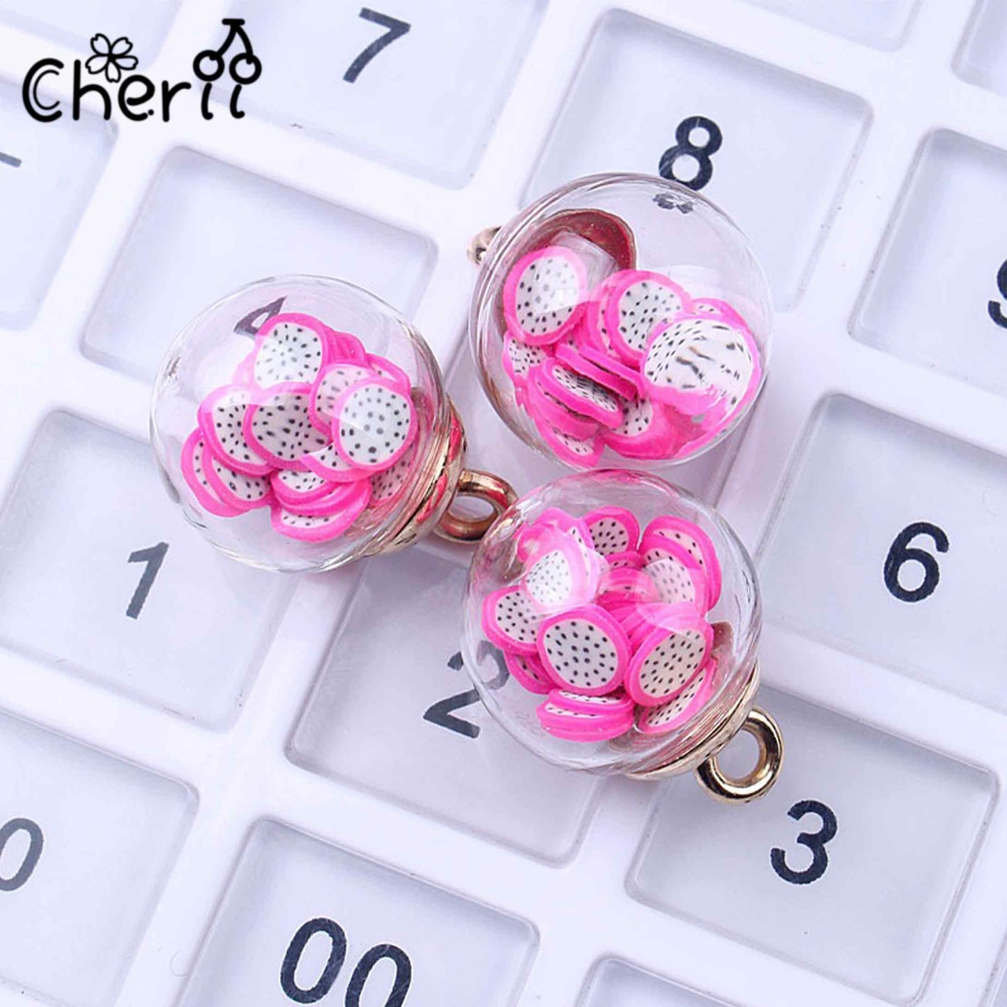 ♥【4.30新作10%OFF】♥ A0181 フルーツパーティー カンツキ ビーズ 16mm