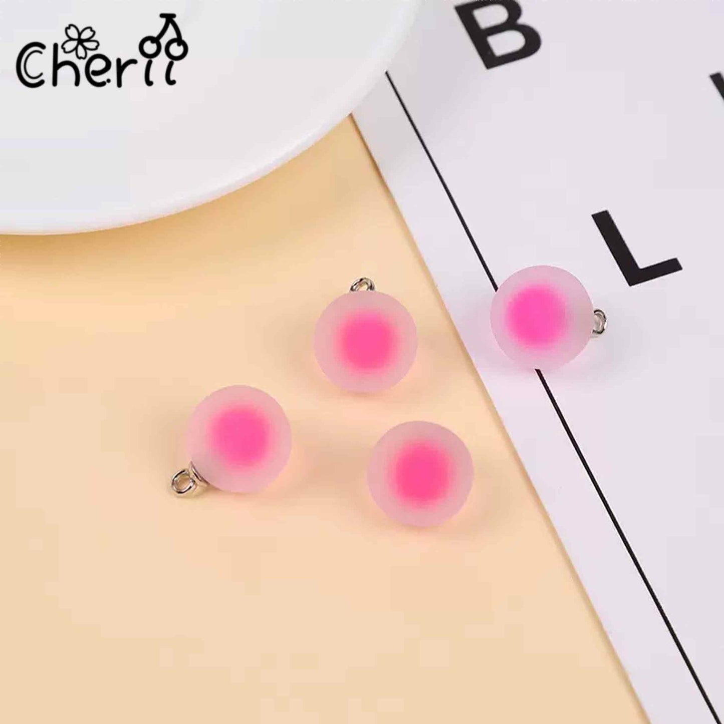 ♥【4.30新作10%OFF】♥ A0180 二重モヤモヤ カンツキ ビーズ 16mm