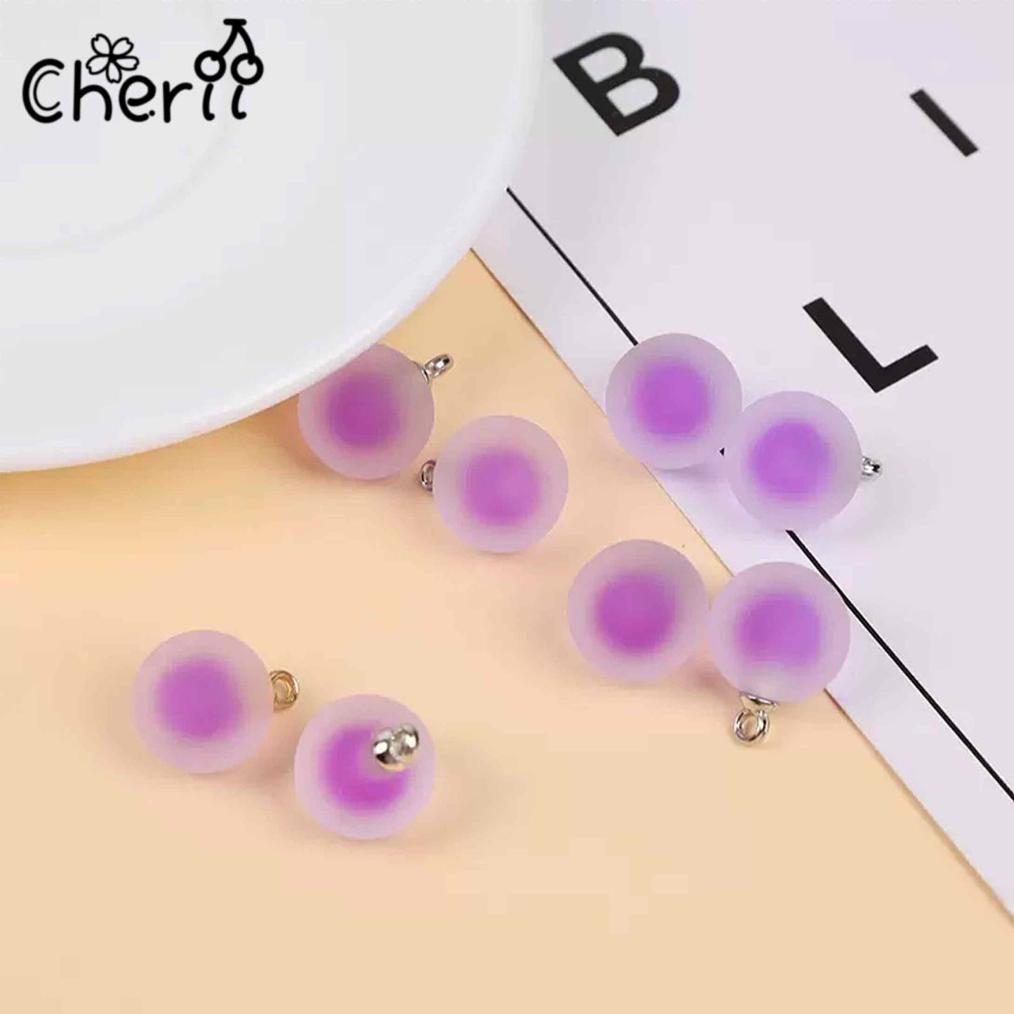 ♥【4.30新作10%OFF】♥ A0180 二重モヤモヤ カンツキ ビーズ 16mm