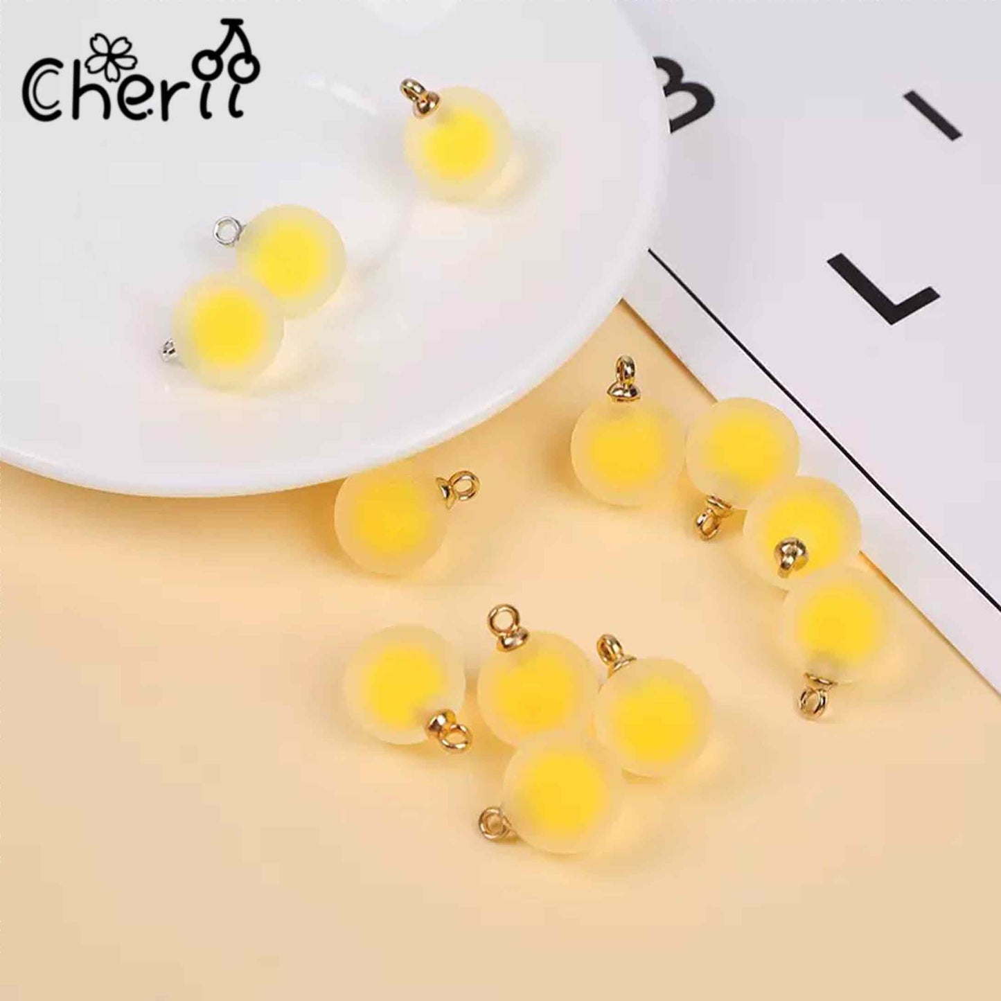 ♥【4.30新作10%OFF】♥ A0180 二重モヤモヤ カンツキ ビーズ 16mm