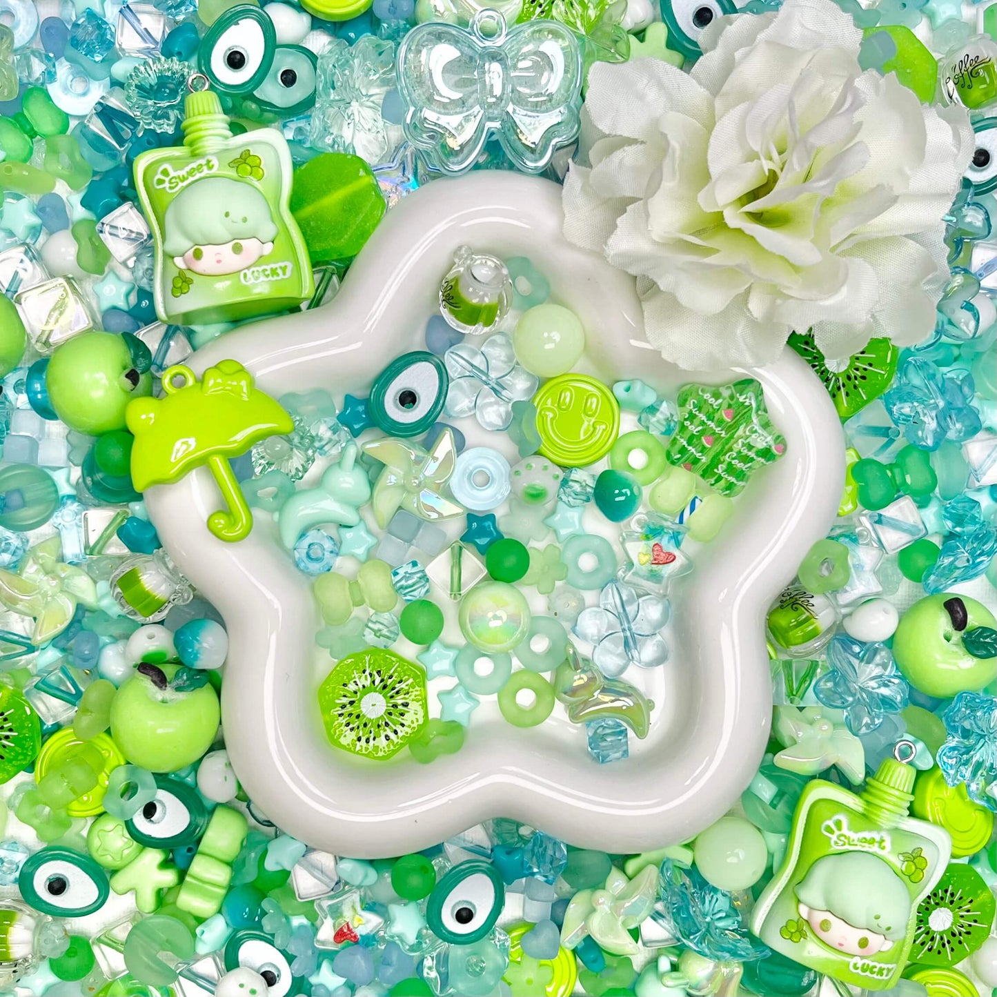 ♥【8.11新作】♥A0374 フロッグプリンスの宝石 アクリルビーズ