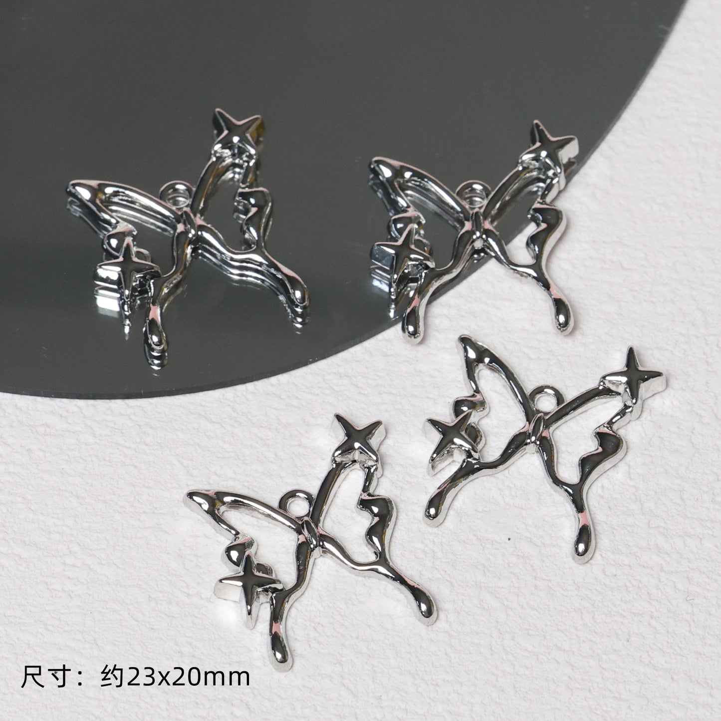 ♥【12.09新作】♥ B0047 高品質 シルバーメタル パーツ