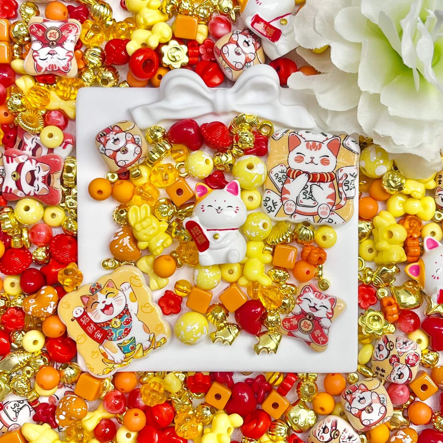 ♥【8.26新作】♥A0411 ラッキーニャンドリーム アクリルビーズ