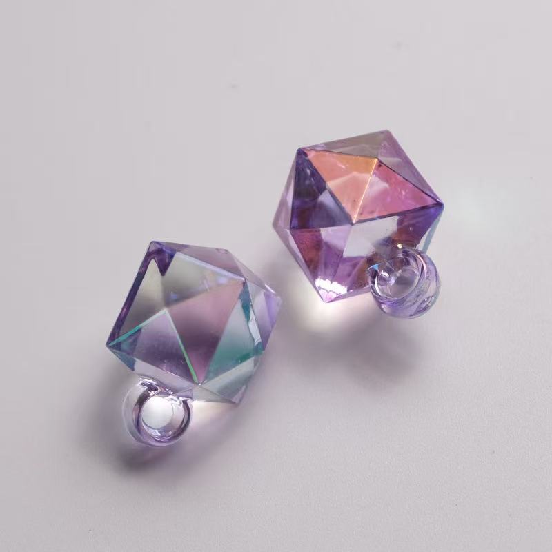 ♥【7.26新作】♥A0340 透明多面体シリーズ アクリルビーズ