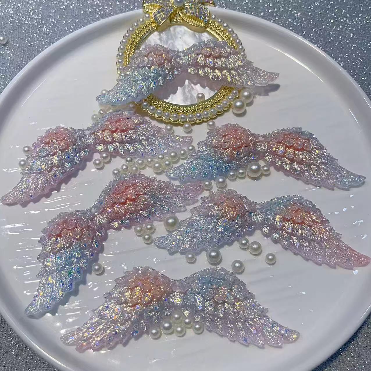 ♥【8.18新作】♥A0396 羽 夜光 DIYパーツ用