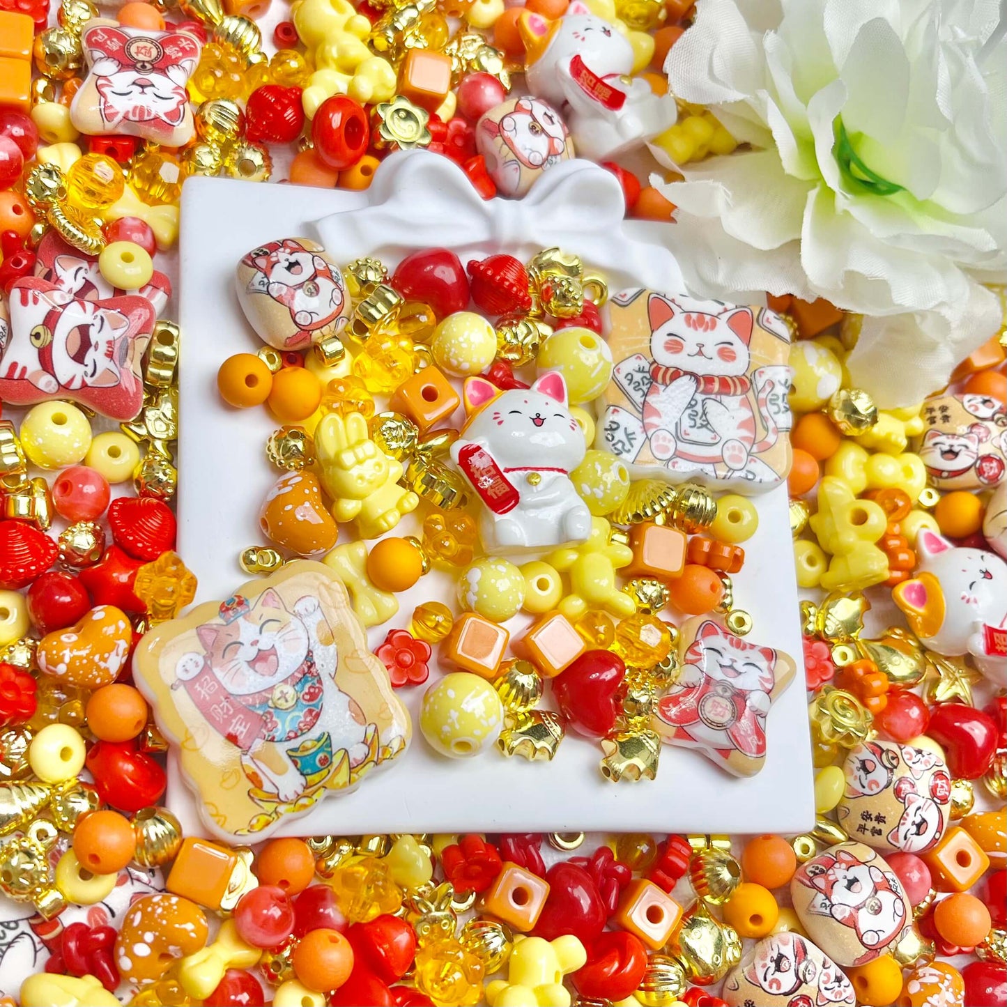 ♥【8.26新作】♥A0411 ラッキーニャンドリーム アクリルビーズ