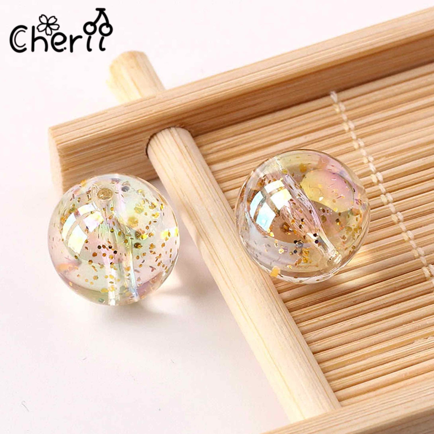 ♥【6.21更新】♥ A0240 きらきら星 アクリルビーズ16mm5色