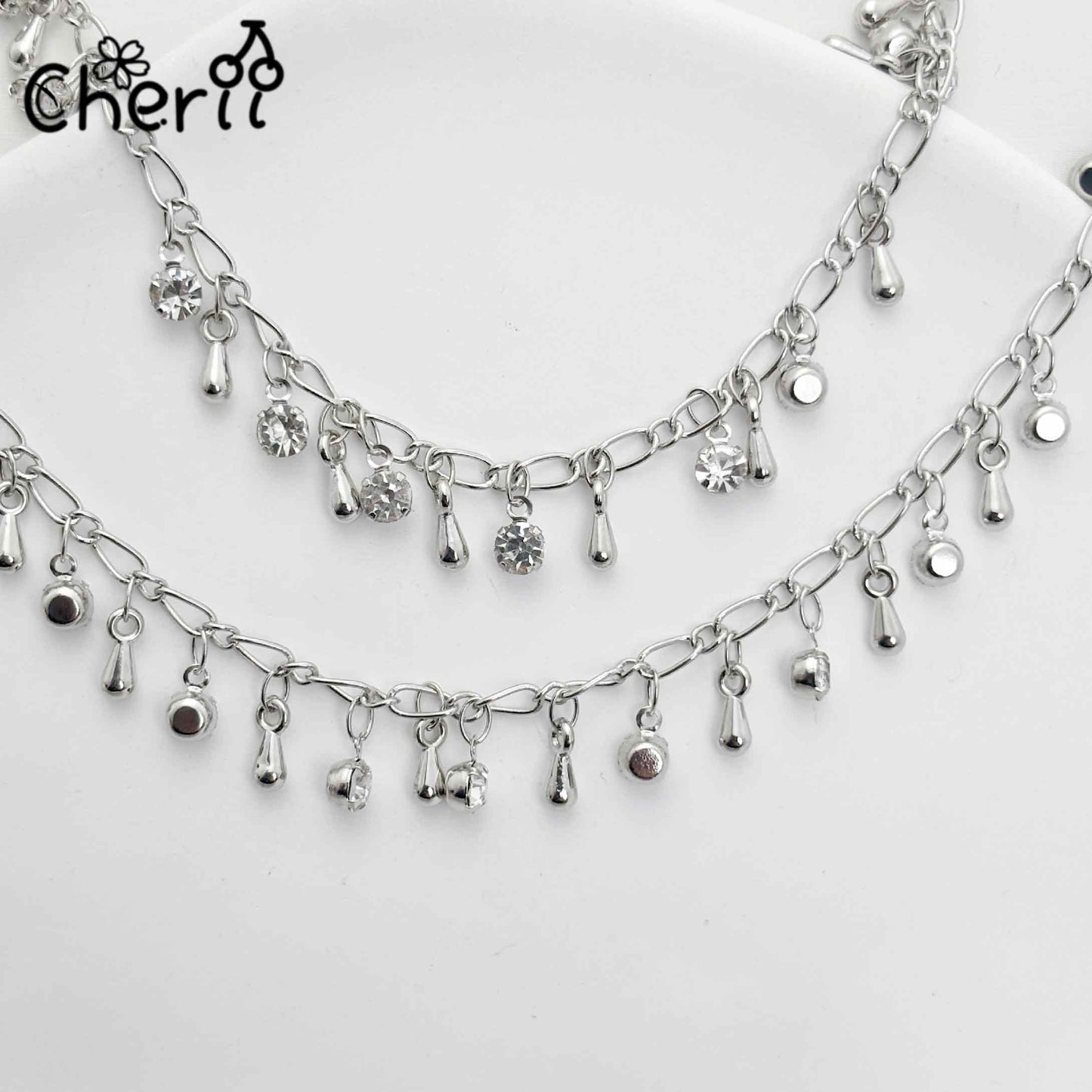 ♥【6.20新作】♥ A0251 デザインチェーン シズク💧とダイヤモンドDIY用