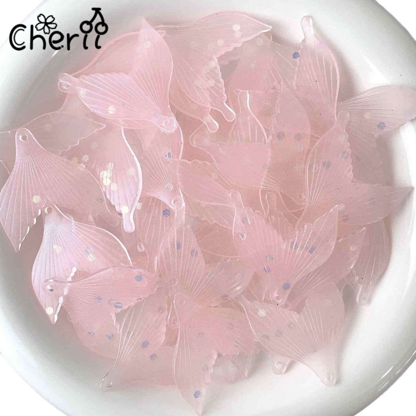 ♥【6.20新作10%OFF】♥ A0252 人魚のしっぽ 夜光 アクリル パーツ