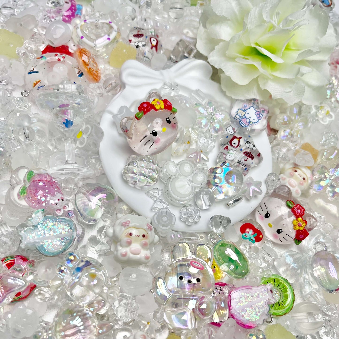 ♥【8.19新作】♥A0399 トロピカルパラダイス 夜光 アクリルビーズ