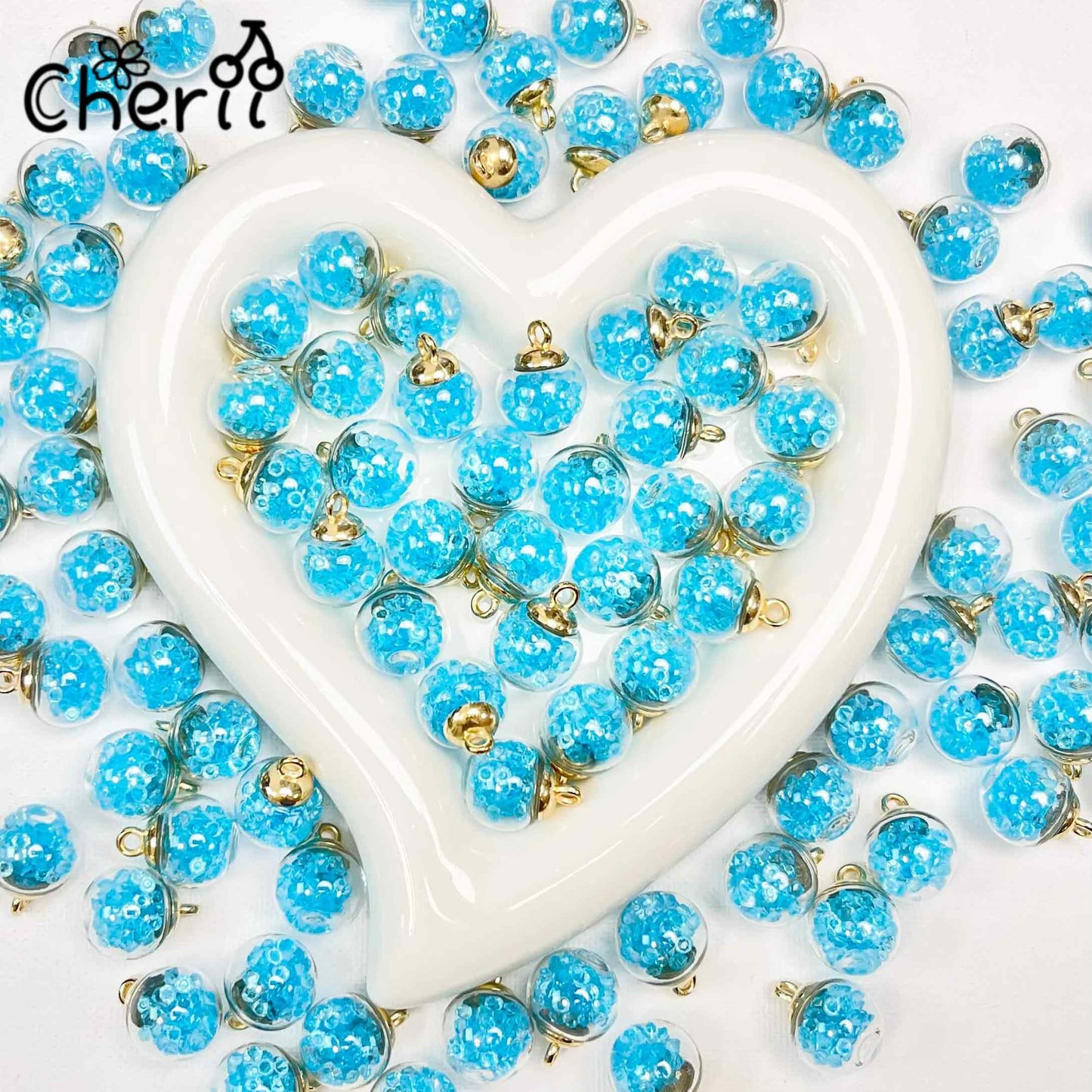 ♥【5.8新作】♥ A0190 クリアダイヤモンド💎カンツキ ビーズ 16mm