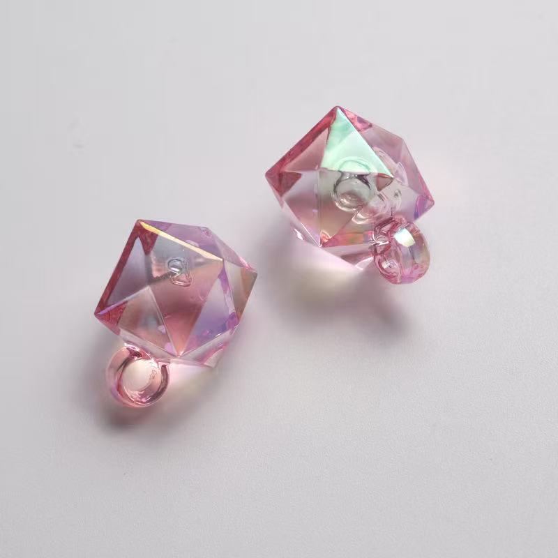 ♥【7.26新作】♥A0340 透明多面体シリーズ アクリルビーズ