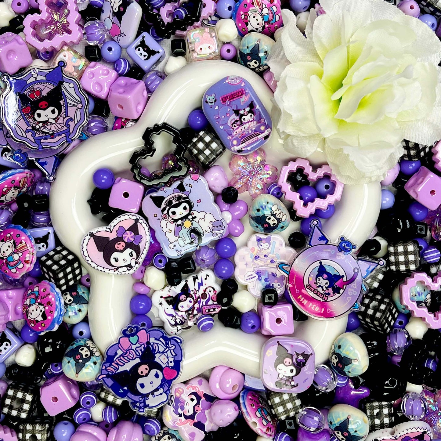 ♥【9.28新作】♥A0490 ダークスイート アクリルビーズ