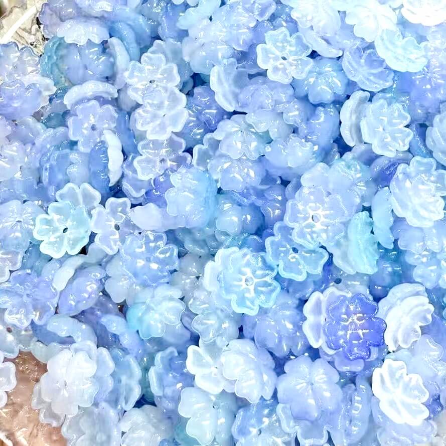 ♥【7.27新作】♥A0344 星屑花雫 DIYパーツ 花 アクリル