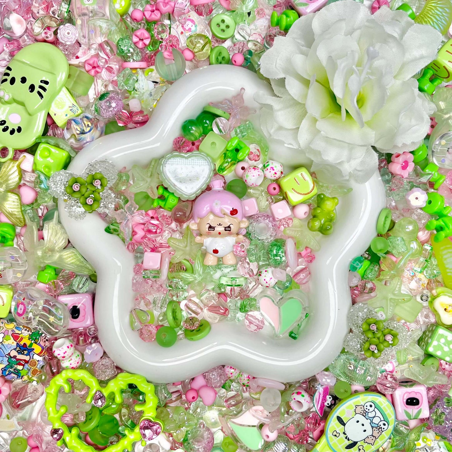 ♥【8.15新作】♥A0391 メロングミパラダイス アクリルビーズ