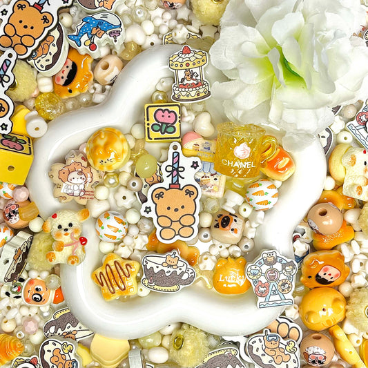 ♥【10.9新作】♥A0513 ベーカリーくまちゃん アクリルビーズ