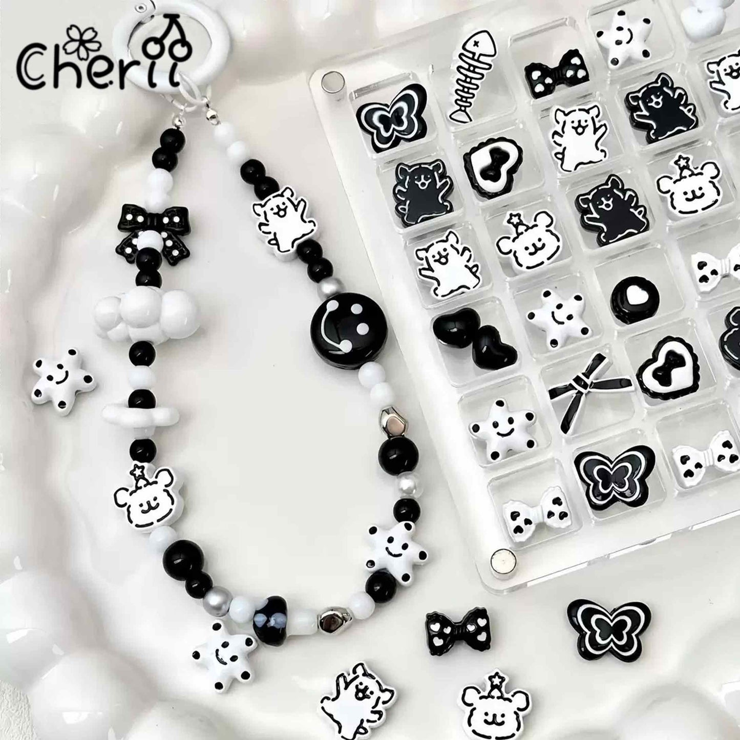 ♥【4.25新作】♥ A0170 合金ワンコ　メートル ビーズ