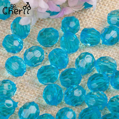 ♥【5.19更新】♥ A0182 キレキラ多面 アクリルビーズ 10mm