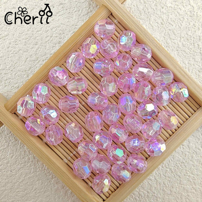 ♥【5.19更新】♥ A0182 キレキラ多面 アクリルビーズ 10mm