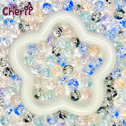 ♥【6.14新作】♥ A0244  ペイントスプラッシュ アクリルビーズ16mm