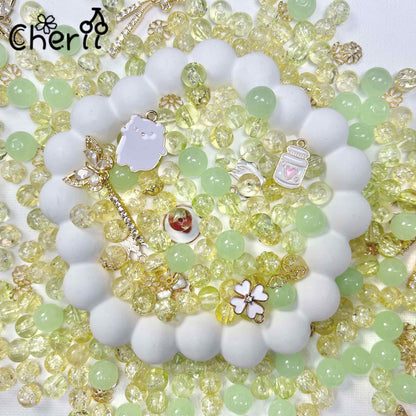 ♥【2.10新作】♥ A0116 高品質 ガラスビーズ と高品質パーツ ミックス