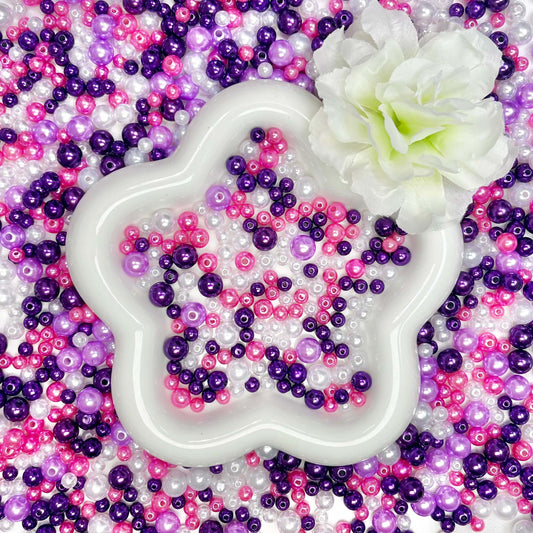 ♥【超特価8.22新作】♥A0407 ゆめかわパープル 4色 （6mmx8mmx10mm）