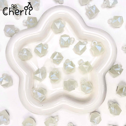 ♥【8.27再入荷】♥ A0166 多面体 夜光 カンツキ ビーズ