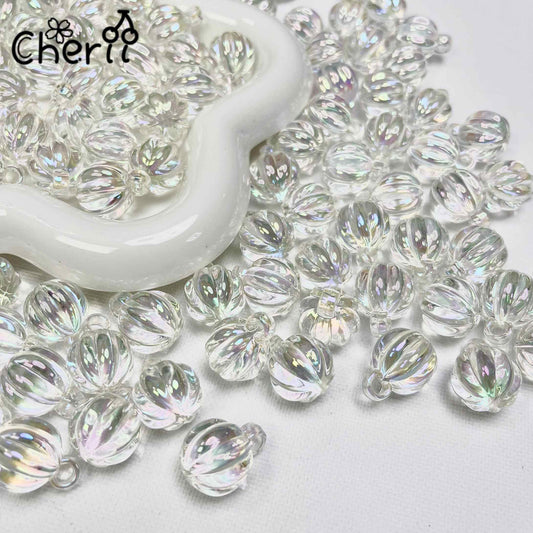 ♥【6.05新作】♥ A0231 カボチャ カンツキビーズ アクリル16mm