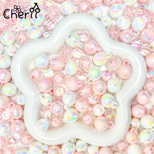 ♥【6.06新作】♥ A0234 乙女色メルティパフ カンツキビーズミックス アクリル16mm