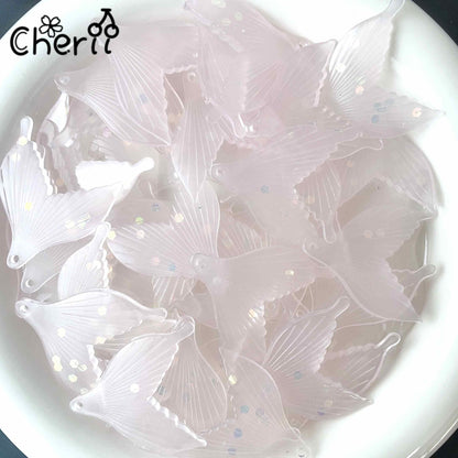 ♥【6.20新作10%OFF】♥ A0252 人魚のしっぽ 夜光 アクリル パーツ