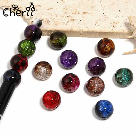 ♥【6.21新作】♥ A0256 こわれた惑星 8色ミックス アクリルビーズ16mm