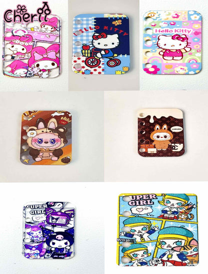 ♥【7.17新作】♥A0316 アクリル本カード DIYパーツ ストラップ用 7種類