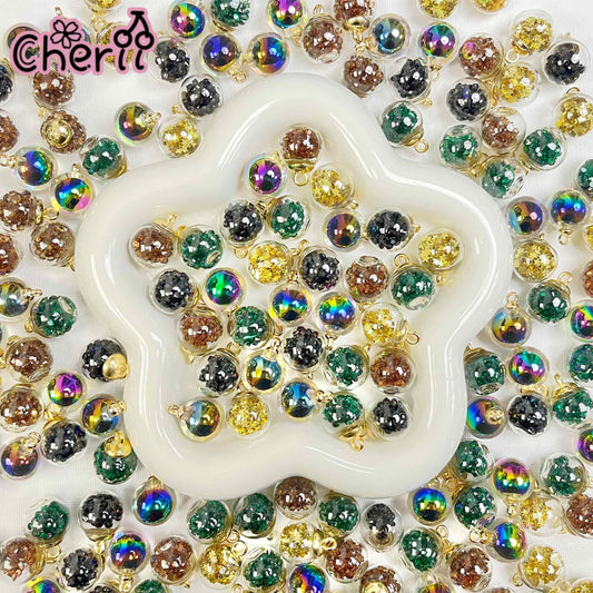 ♥【5.7新作】♥ A0186 ルクスの黒宝珠 カンツキ ビーズ ミックス 16mm