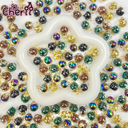 ♥【5.7新作】♥ A0186 ルクスの黒宝珠 カンツキ ビーズ ミックス 16mm