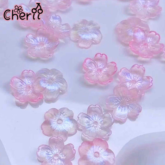 ♥【7.27新作】♥A0344 星屑花雫 DIYパーツ 花 アクリル 2色