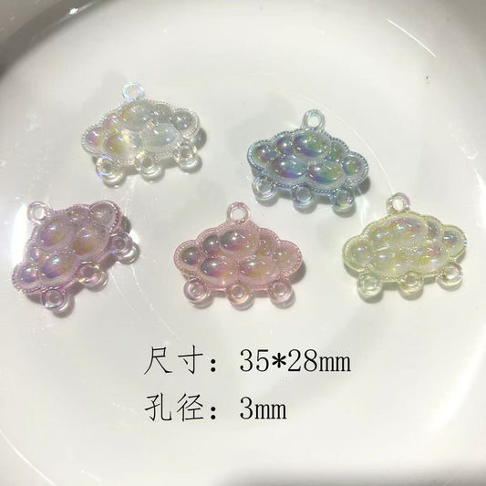 ♥【8.18新作】♥A0397 云と合金リボン 夜光 DIYパーツ用
