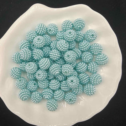 ♥【超特価8.8新作】♥A0373 パールフラッフィー アクリルビーズ 15mm 5色があります